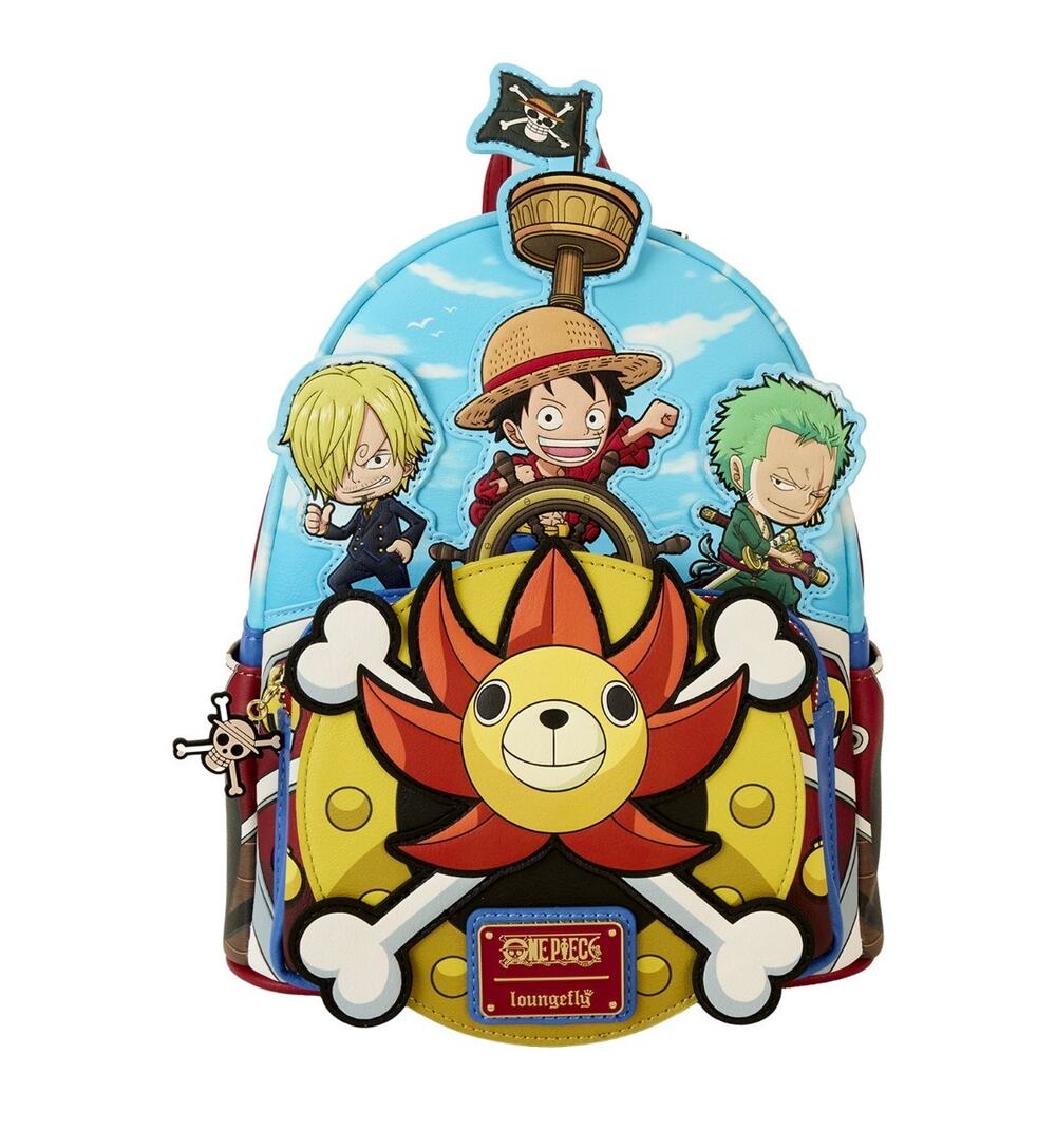 Loungefly One Piece Thousand Sunny Ship Mini Backpack NWT